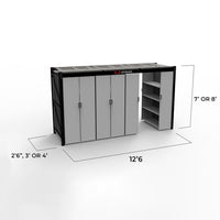 LEVRACK mobile aisle shelving system