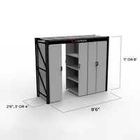LEVRACK mobile aisle shelving system