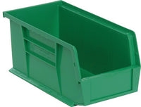 Plastic Hang & Stack Bin, 10-7/8"L x 4-1/8"W x 4"H, - Pkg Qty 12
