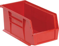 Stack and Hang Storage Bins 10 7/8" x 5 1/2" x 5" 12 Pack | Quantum Storage Ultra Series QUS230 | Red