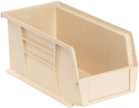 Tan Plastic Storage Bin