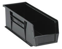 Black Plastic Storage Bin