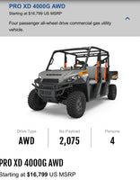 Polaris Ranger PROXD AWD Gas