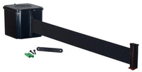 Black retracting belt