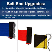 belt end options on retractabelt