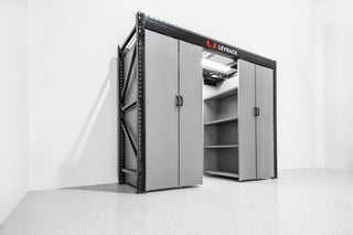 LEVRACK mobile aisle shelving system