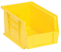 Yellow Stack and Hang Storage Bins 9 1/4" x 6" x 5" 12 Pack | Quantum Storage Ultra Series QU221 Plastic Bin
