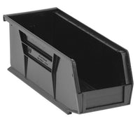 Plastic Hang & Stack Bin, 10-7/8"L x 5-1/2"W x 5"H, Yellow - Pkg Qty 12

