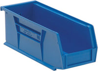 Plastic Hang & Stack Bin, 10-7/8"L x 5-1/2"W x 5"H, Yellow - Pkg Qty 12
