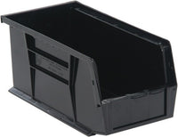 Plastic Hang & Stack Bin, 10-7/8"L x 4-1/8"W x 4"H,  - Pkg Qty 12
