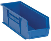 Plastic Hang & Stack Bin, 14-3/4"L x 5-1/2"W x 5"H, Black - Pkg Qty 12
