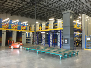 Shelving supported Catwalk and selective rack project
