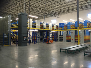 Shelving supported Catwalk and selective rack project