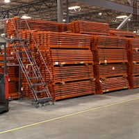 Used 96" x 4"  Pallet Rack Beams 3 pin connection